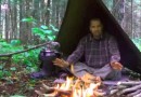 How to set up tarp shelter with fire