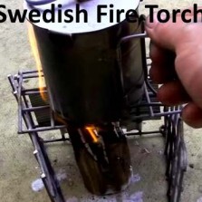 Mini Swedish Fire Torch Log