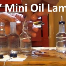 Homemade DIY mini oil lamps